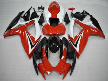 2006-2007 Red Black Suzuki GSXR 600/750 Full Fairing Kit