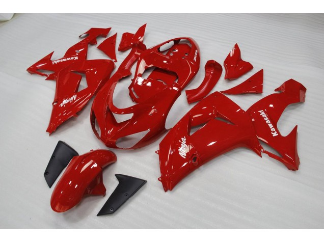 2006-2007 Red Kawasaki Ninja ZX10R Fairings