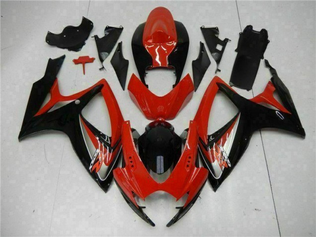 2006-2007 Red Suzuki GSXR 600/750 Plastics Fairing Kits