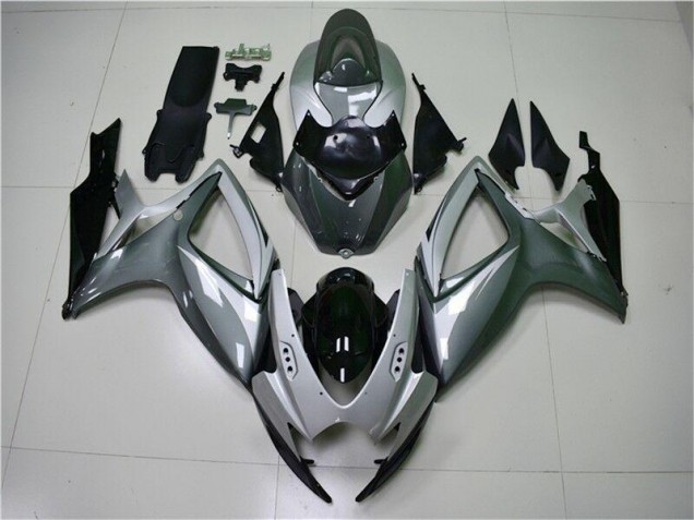 2006-2007 Silver Grey Suzuki GSXR 600/750 Plastics Fairing Kits