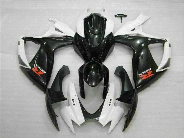 2006-2007 White Black Suzuki GSXR 600/750 Fairings & Bodywork