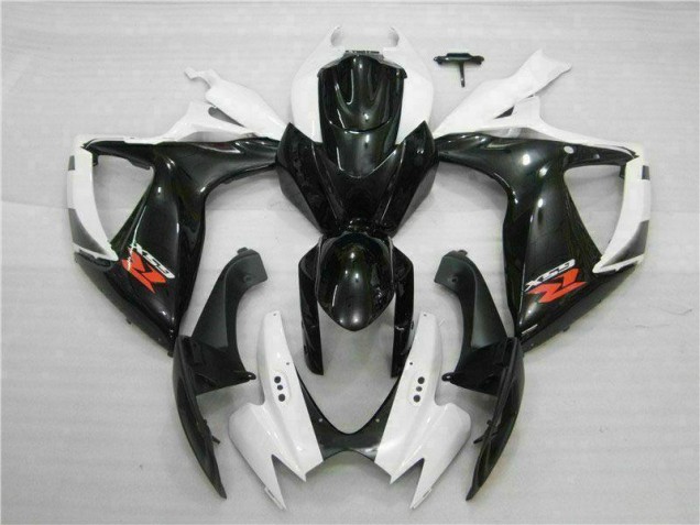 2006-2007 White Black Suzuki GSXR 600/750 Fairings