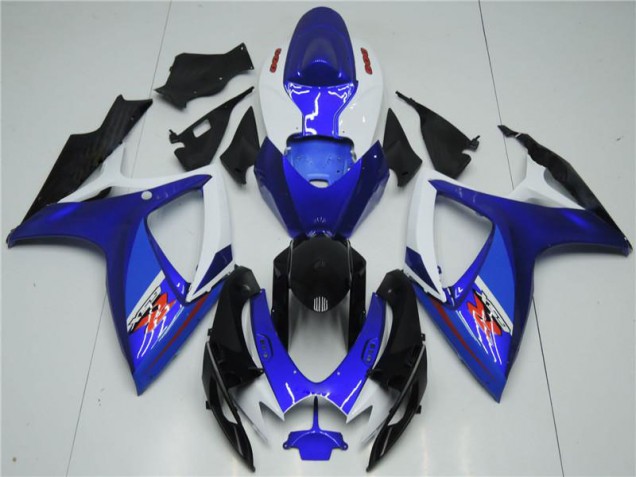 2006-2007 White Blue Suzuki GSXR 600/750 Fairings