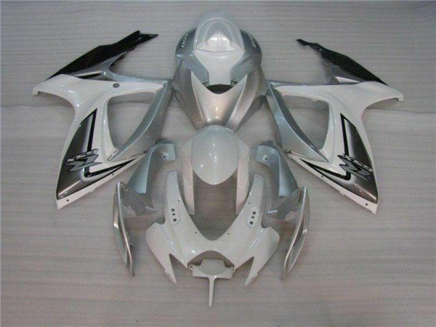 2006-2007 White Silver Suzuki GSXR 600/750 Fairings & Bodywork