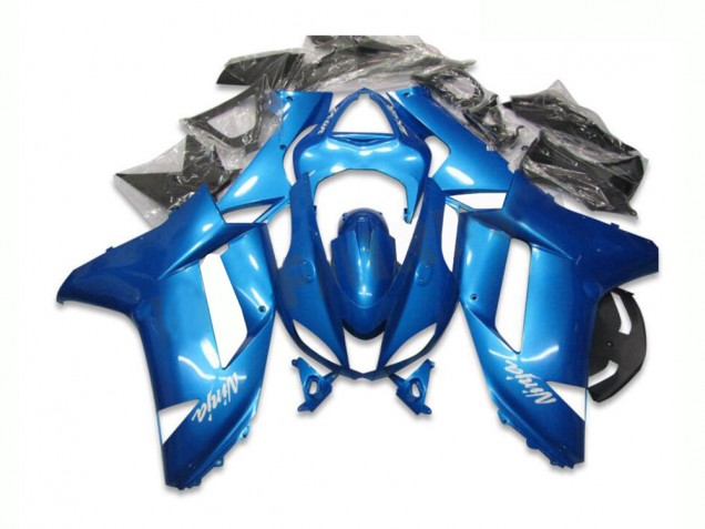 2007-2008 Blue Kawasaki Ninja ZX6R Fairings & Bodywork