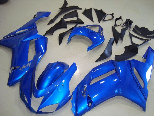 2007-2008 Blue Kawasaki Ninja ZX6R Fairings