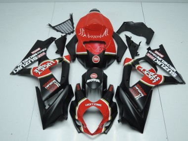 2007-2008 Matte Lucky Strike Suzuki GSXR 1000 Fairings