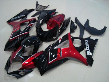 2007-2008 Red Black Suzuki GSXR 1000 Fairings