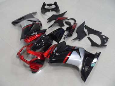 2008-2012 Candy Red Black Silver Kawasaki Ninja ZX250R Fairings