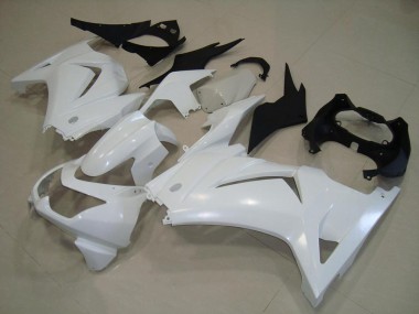 2008-2012 White Kawasaki Ninja ZX250R Fairings