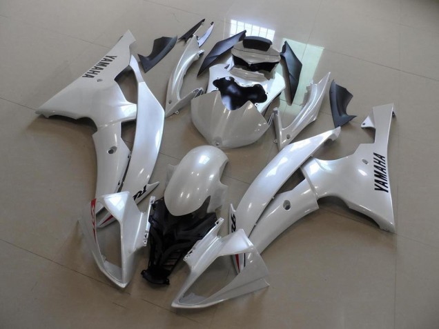 2008-2016 Pearl White OEM Style Yamaha YZF R6 Fairings