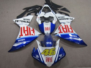 2009-2011 Blue White Fiat 46 Yamaha YZF R1 Fairings