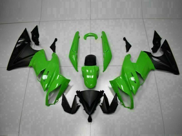 2009-2011 Green Black Kawasaki Ninja EX650 Injection Fairings