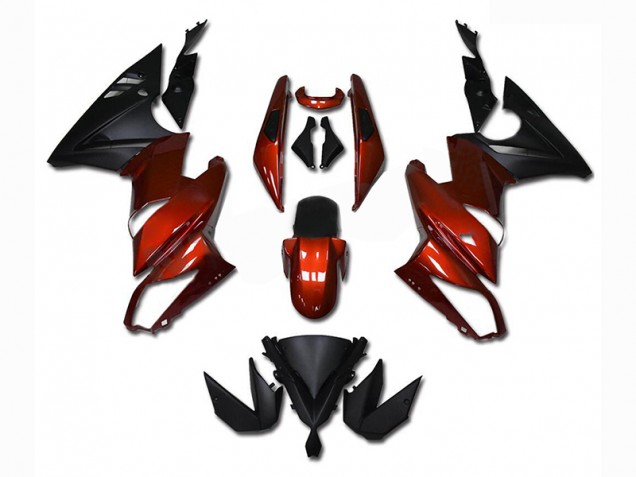 2009-2011 Red Kawasaki Ninja EX650 Fairings