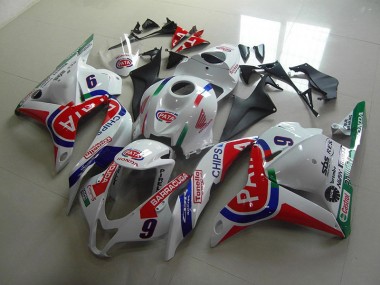 2009-2012 Red White Pata Honda CBR600RR Fairings