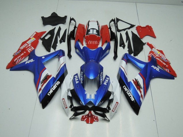 2009-2016 Blue and Red Suzuki GSXR 1000 Fairings