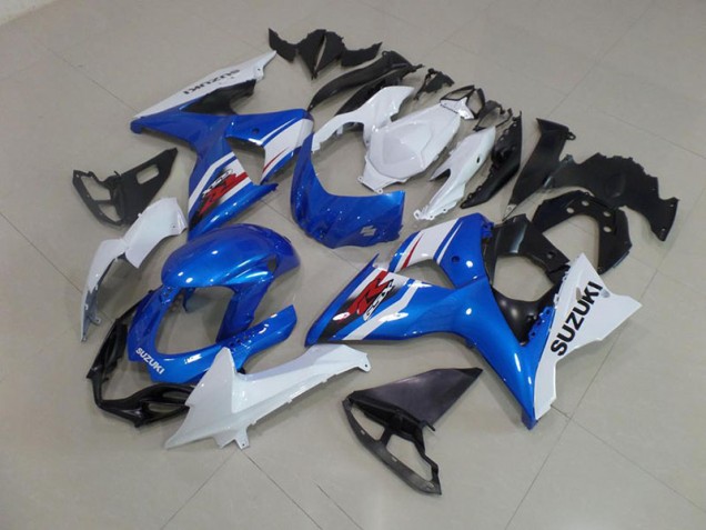 2009-2016 Blue White Suzuki GSXR 1000 Fairings