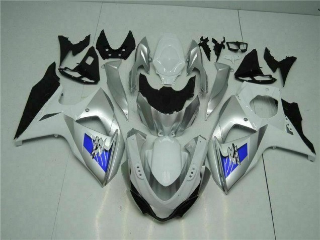 2009-2016 Silver White Suzuki GSXR1000 Fairings