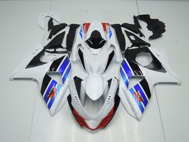 2009-2016 White Blue Black Suzuki GSXR 1000 Fairings