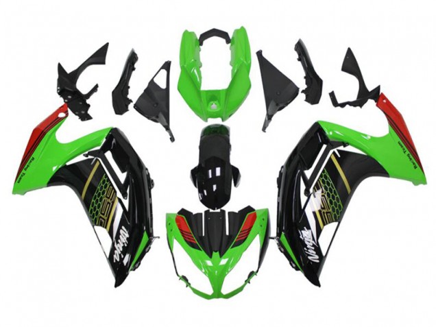 2012-2016 Green Black Kawasaki Ninja EX650 Fairings