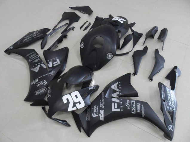 2012-2016 Matte Black Grey Decals Honda CBR1000RR Fairings