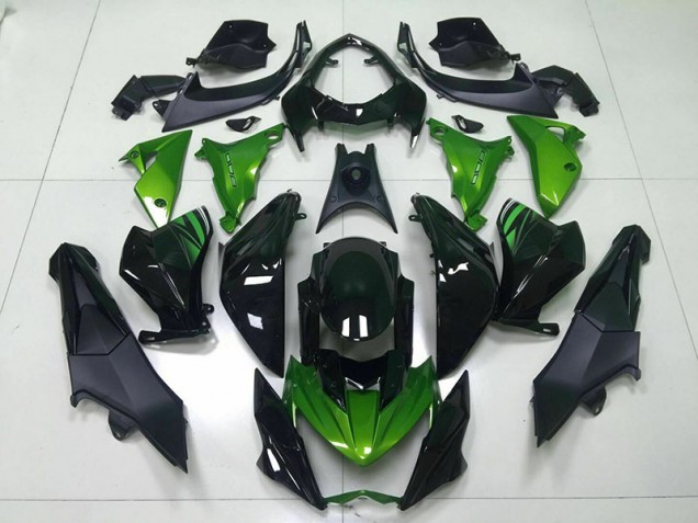 2013-2016 Green Black Kawasaki Ninja Z800 Fairings