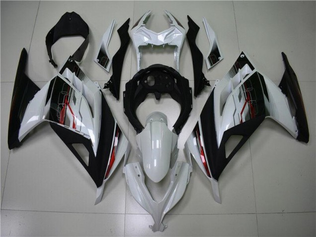 2013-2016 White Black Kawasaki Ninja EX300 Fairings