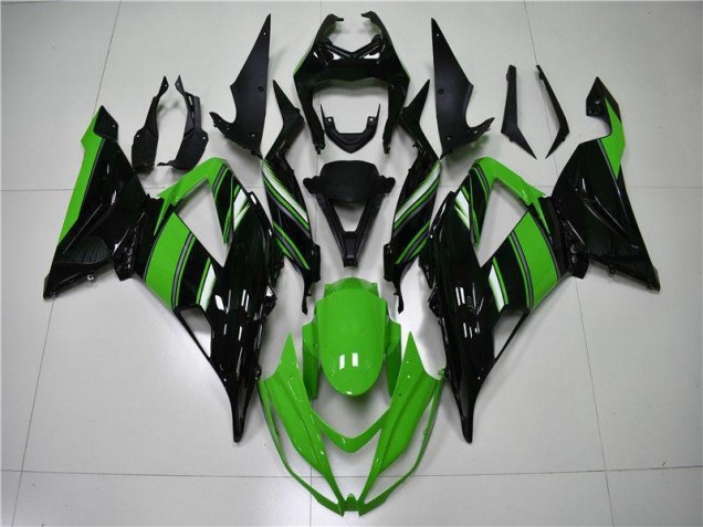 2013-2018 Green Black Kawasaki Ninja ZX6R Injection Fairing Kit